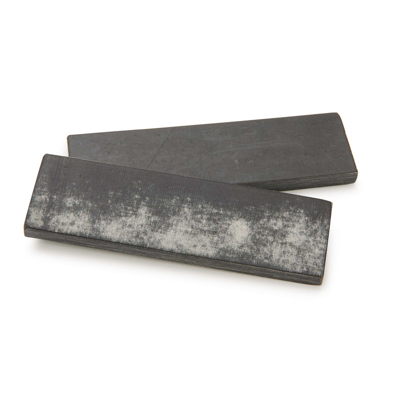 Micarta Knife Scales - 8 mm x 1-1/2" x 5" - Pair - Color:Black and Gray